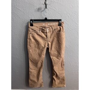 Gap Pants Teen Girls 12 Beige‎ Corduroy Low Rise Vintage Bootcut